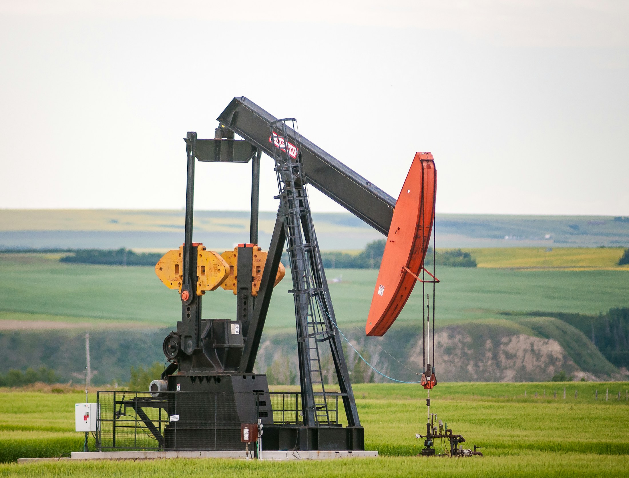 Equipo petrolero de producción en campo